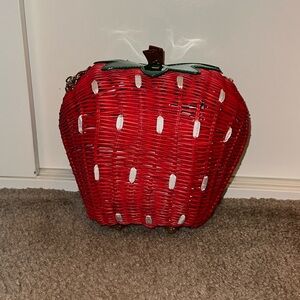 Strawberry straw purse
